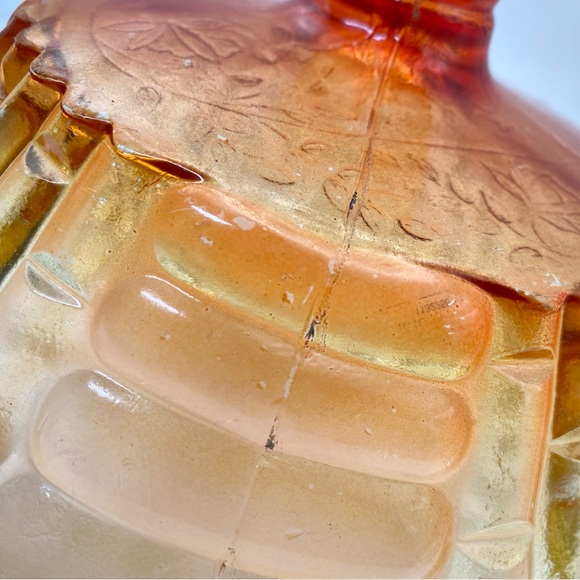 Jeanette Glass amberina pedestal bowl - Picture 7 of 10